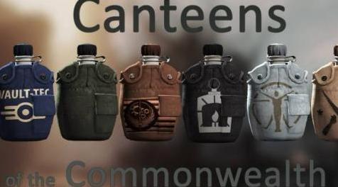 辐射4MOD Canteens of Commonwealth废土风格的水壶