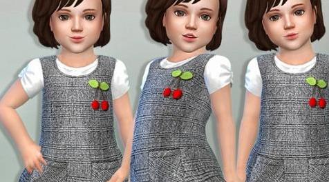 模拟人生4MOD Toddler Cherry Dress 童装