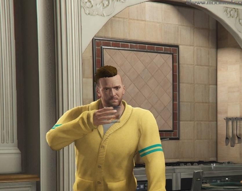 侠盗猎车手5「GTA5」Mod: Tyler The Creator Flower Boy毛衣和Bape毛衣适合迈克尔和富兰克林