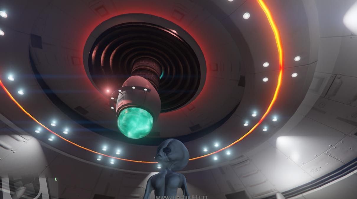 侠盗猎车手5「GTA5」Mod: Alien Gris HD (UFO)