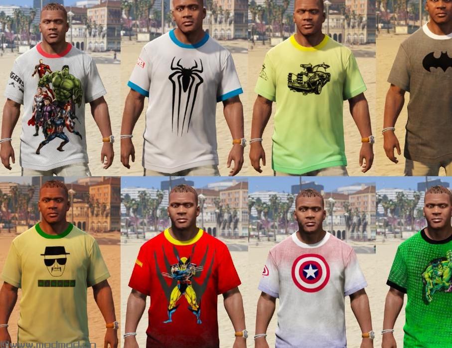 侠盗猎车手5「GTA5」Mod: Superheroes T-shirts & more.