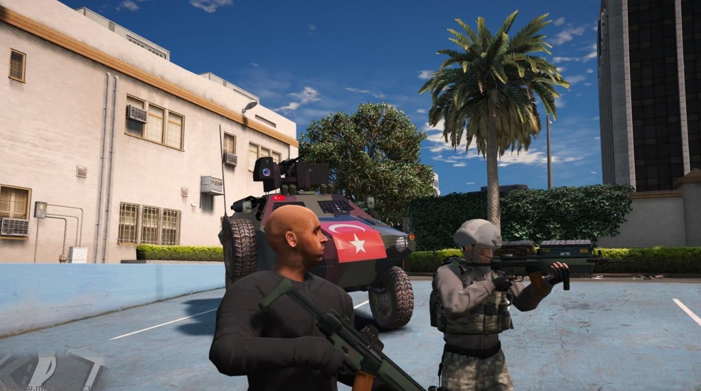 侠盗猎车手5「GTA5」Mod: turkish armed personnel hk33