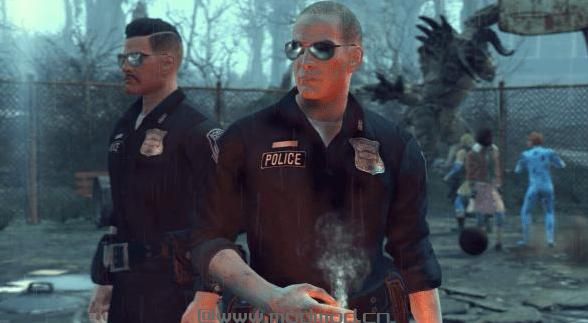 辐射4MOD Fallout Cops Police Uniform辐射警察服装