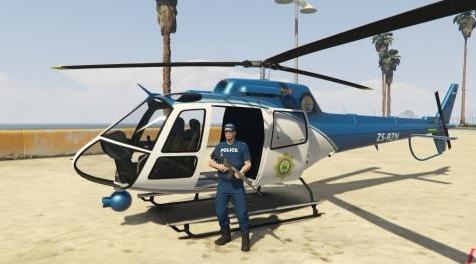 侠盗猎车手5「GTA5」Mod: SAPS SKIN FOR MAVERIC (South African Police Service)