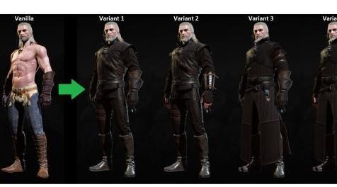 巫师3：狂猎MOD 更好的刺客盔甲和武器品种