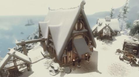 上古卷轴5：天际MOD 【汉化】JKs Skaal village. (JK美化系列的新作─斯卡尔村)