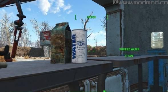辐射4MOD 纯净水，脏水材质替换