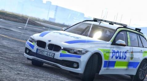 侠盗猎车手5「GTA5」Mod: Police BMW 330D [Swedish Livery]