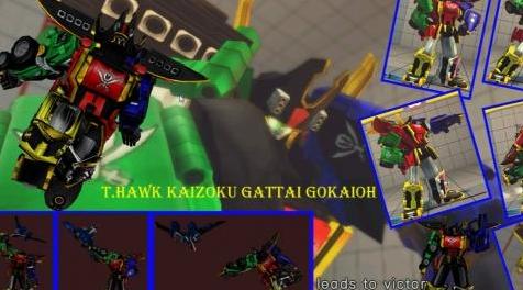 终极街霸4MOD T Hawk Kaizoku Gattai GokaiOh