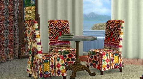 模拟人生4MOD Bohemian Chairs 椅子