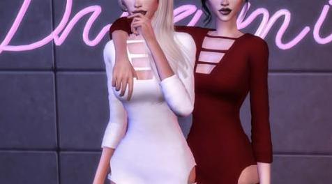 模拟人生4MOD Genius Martini Dress 连衣裙