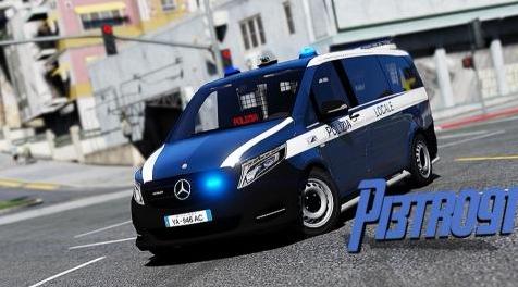 侠盗猎车手5「GTA5」Mod: Mercedes-Benz Vito - Polizia Locale [4k]