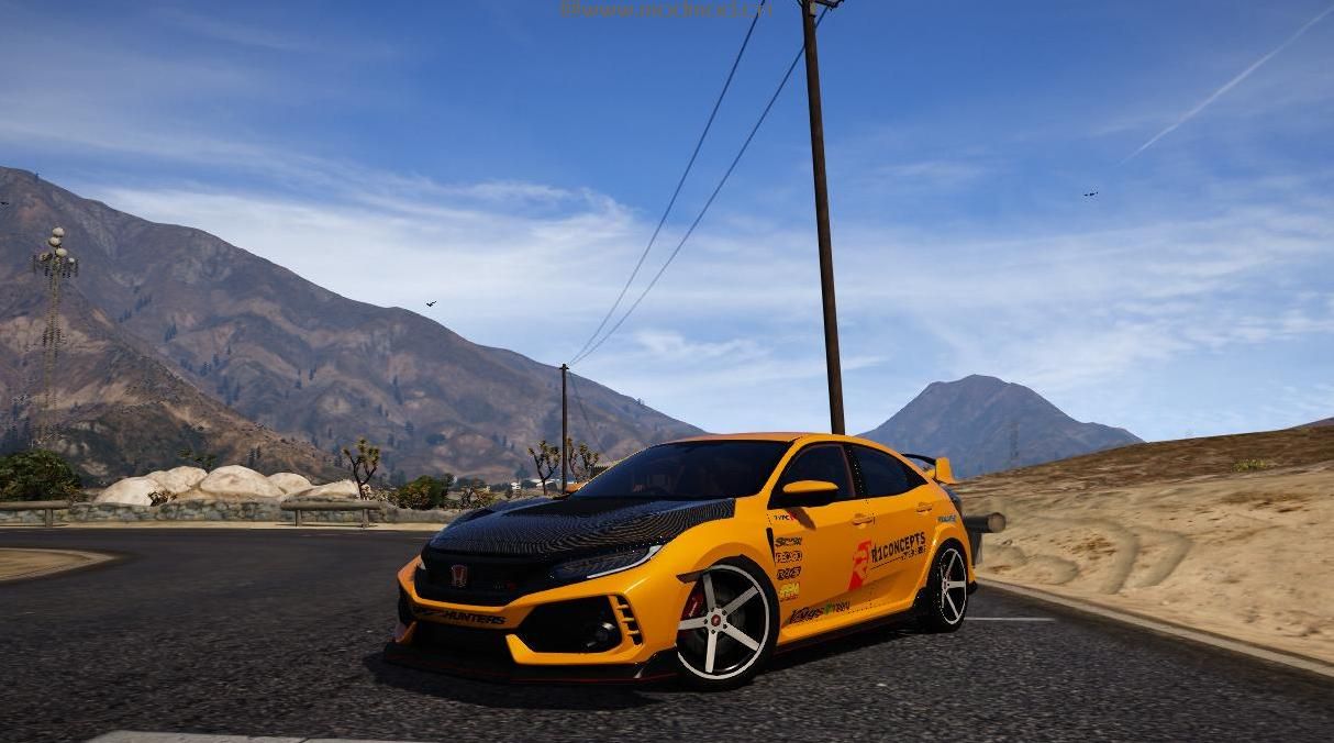 侠盗猎车手5「GTA5」Mod: Simple Livery for Honda Civic Type R FK8