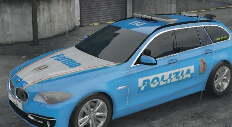 侠盗猎车手5「GTA5」Mod: BMW 525D POLIZIA ITALIANE[Replace]