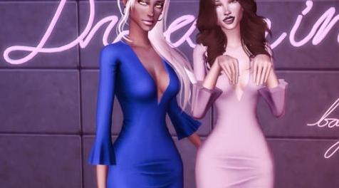 模拟人生4MOD Genius Audrey Dress 连衣裙