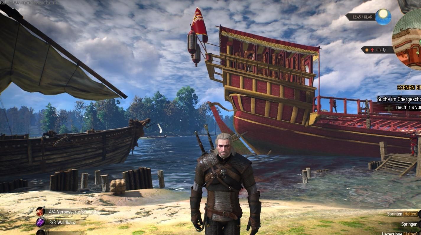 巫师3：狂猎MOD Geralt宣传片的头发