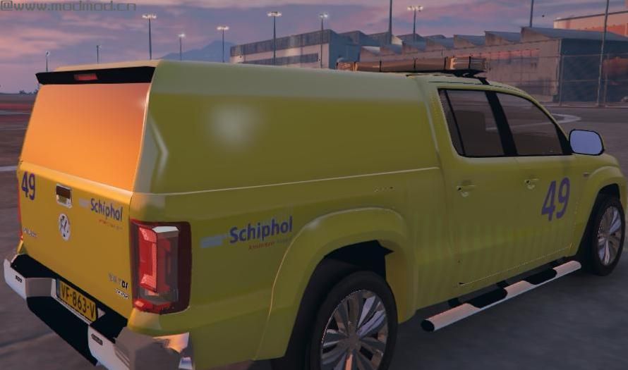 侠盗猎车手5「GTA5」Mod: Volkswagen Amarok Schiphol Airside Operations