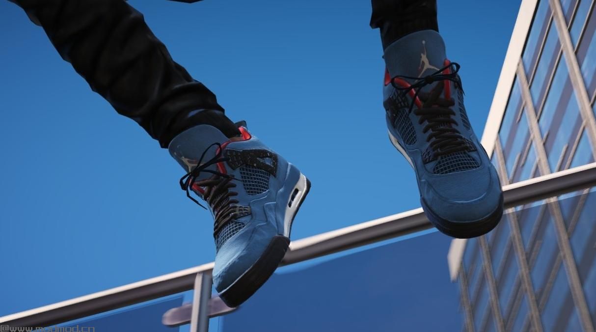 侠盗猎车手5「GTA5」Mod: Travis Scott x Air Jordan 4 &ldquo;Cactus Jack&rdquo;