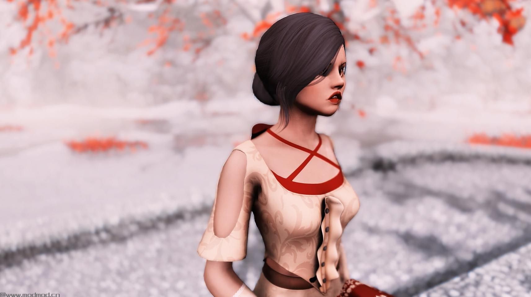 上古卷轴5：重置版MOD Mage Dress SE（CBBE  -  UNP  - 物理 -  Bodyslide）