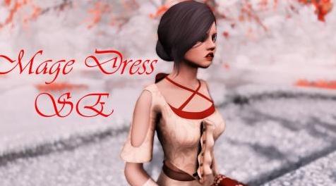 上古卷轴5：重置版MOD Mage Dress SE（CBBE  -  UNP  - 物理 -  Bodyslide）
