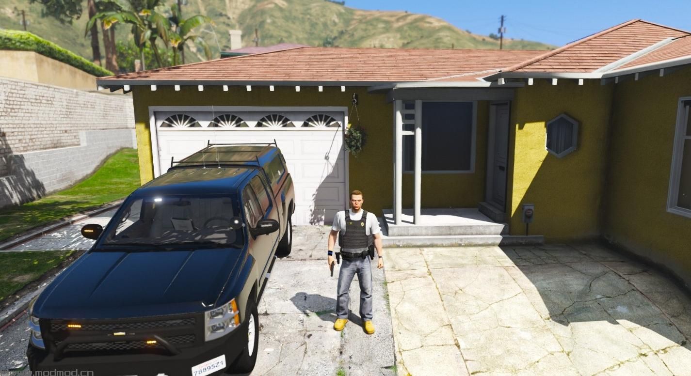 侠盗猎车手5「GTA5」Mod: Bounty hunter Silverado