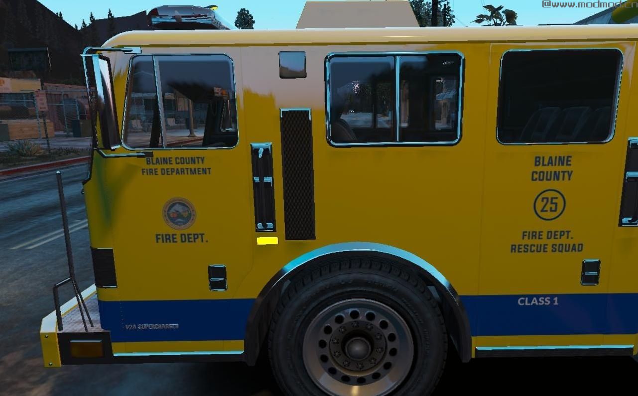 侠盗猎车手5「GTA5」Mod: Blaine County Fire Truck