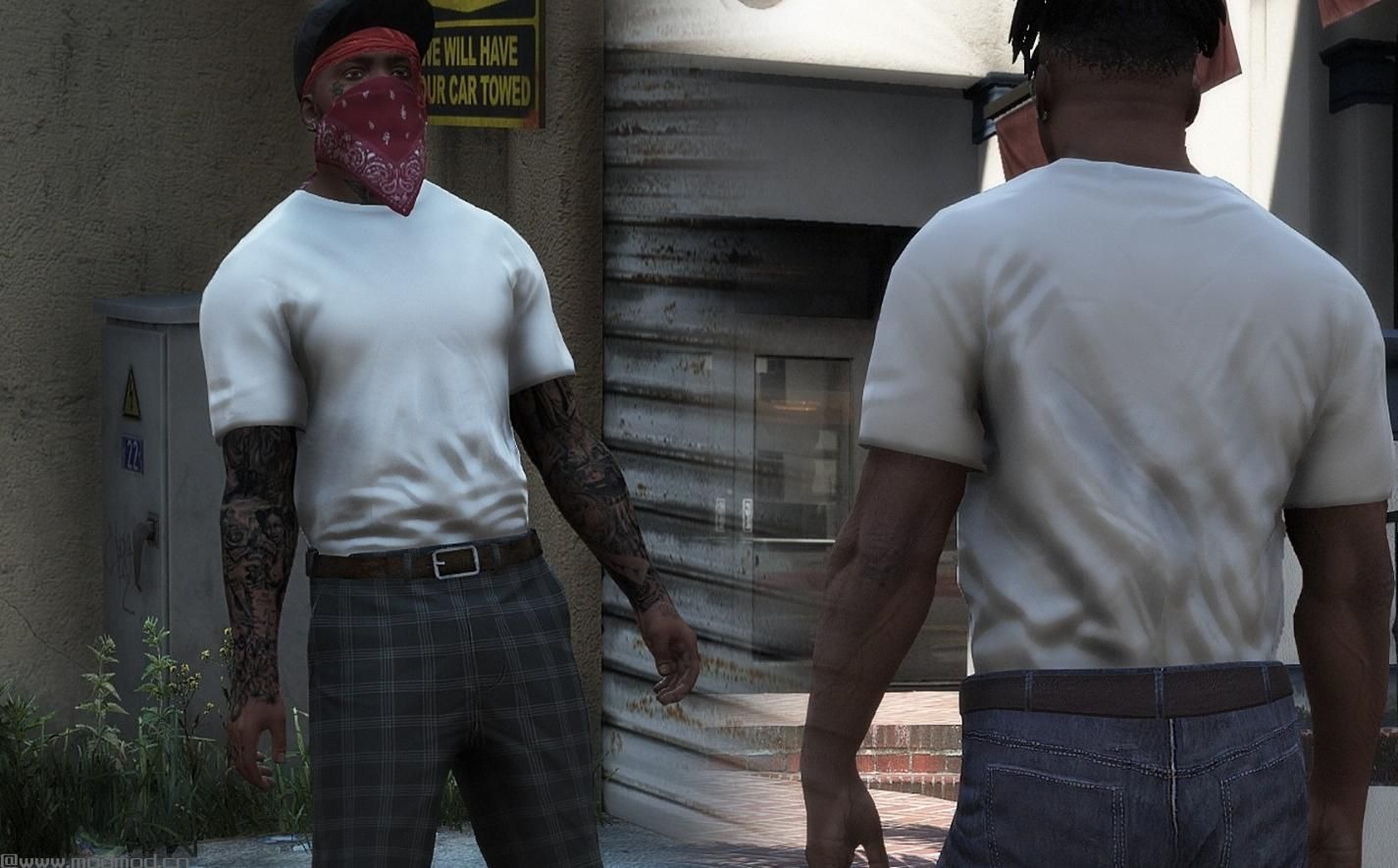侠盗猎车手5「GTA5」Mod: 富兰克林的T恤