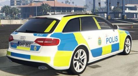 侠盗猎车手5「GTA5」Mod: Swedish S4 Audi 2013 Police car