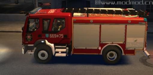 侠盗猎车手5「GTA5」Mod: 雷诺Midlum 300.14 dXi救火车