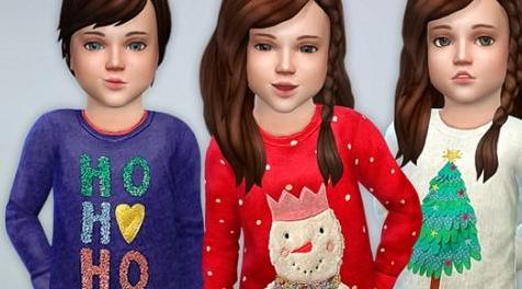 模拟人生4MOD Christmas Sweater for Toddler 童装