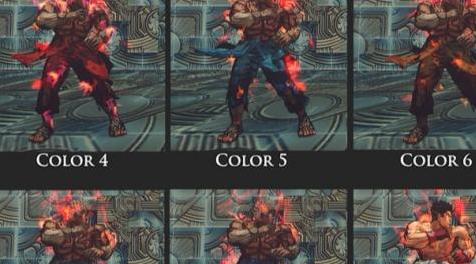 终极街霸4MOD Evil Ryu Asura’s Wrath Vol 2 10 colors pack