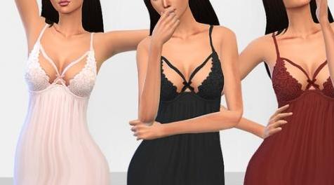 模拟人生4MOD Angel Sleeping Babydolls 睡衣