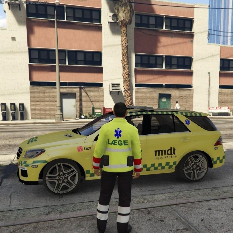 侠盗猎车手5「GTA5」Mod: Danish Paramedic Uniform [Replace] FiveM and OpenIV files.