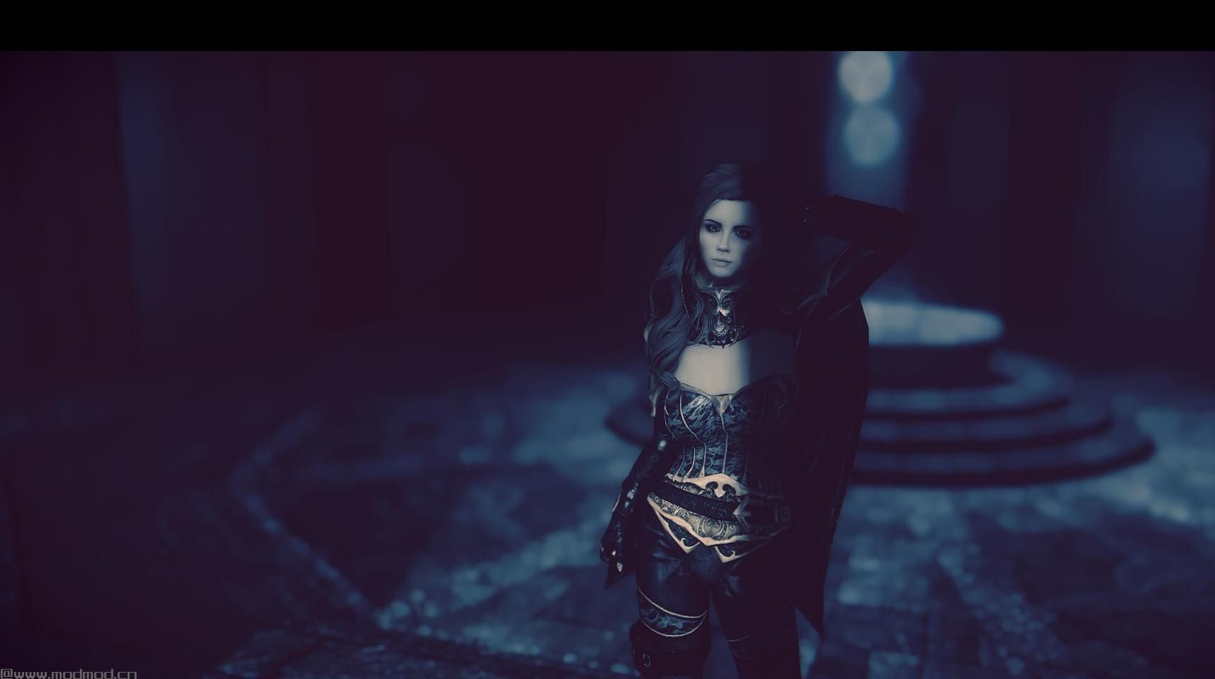 上古卷轴5：重置版MOD Lustmord Vampire Armor  - 独立颜色 -  SSE CBBE BodySlide（带物理）