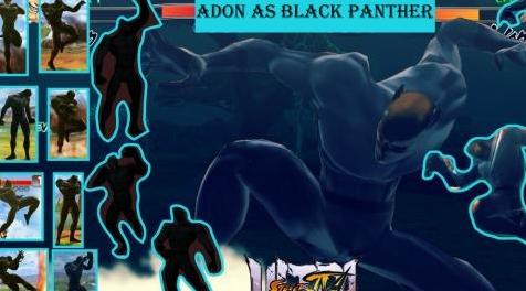 终极街霸4MOD  Adon Black panther