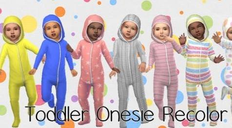 模拟人生4MOD Toddler Onesie Recolor 童装