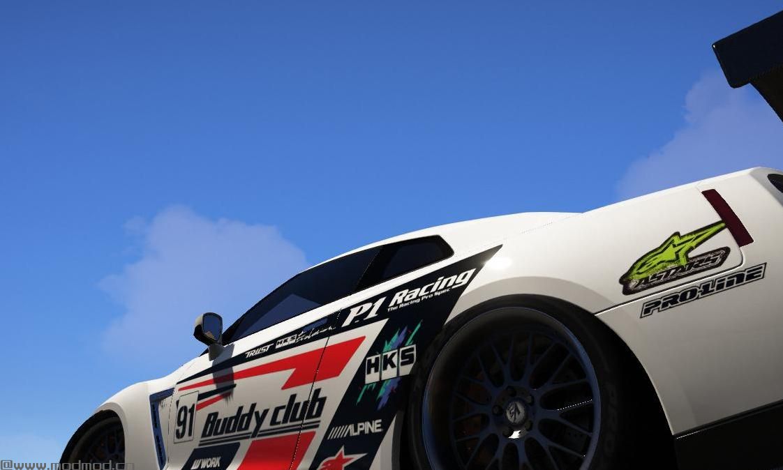 侠盗猎车手5「GTA5」Mod: Nissan GTR R35 BuddyClub