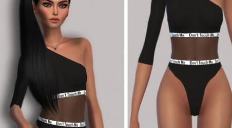 模拟人生4MOD Don&rsquo;t Touch Me Bodysuit 性感内衣