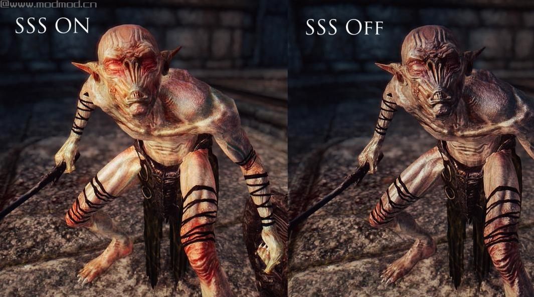 上古卷轴5：重置版MOD 逼真的皮肤着色器 -  Falmer和Hagravens