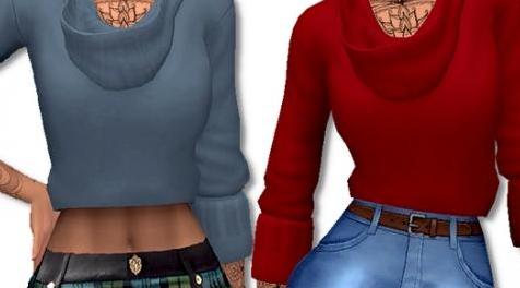 模拟人生4MOD Pecan Tart Pullover 套衫