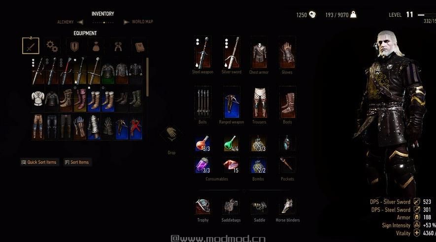 巫师3：狂猎MOD Nilfgaardian盔甲（新月套）