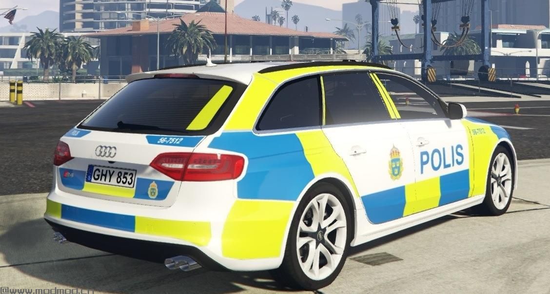 Swedish S4 Audi 2013 Police car 