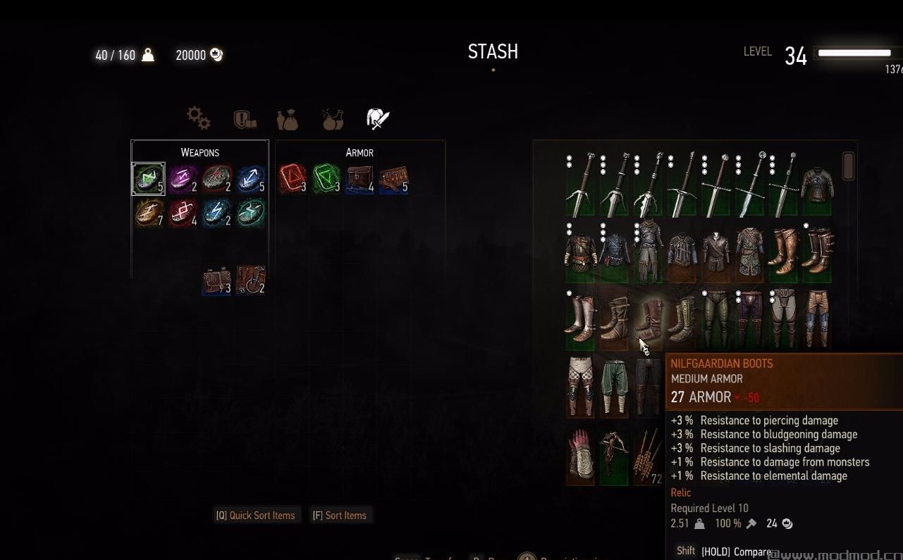 巫师3：狂猎MOD 巫师3主游戏完美存档，为石之心血与酒准备