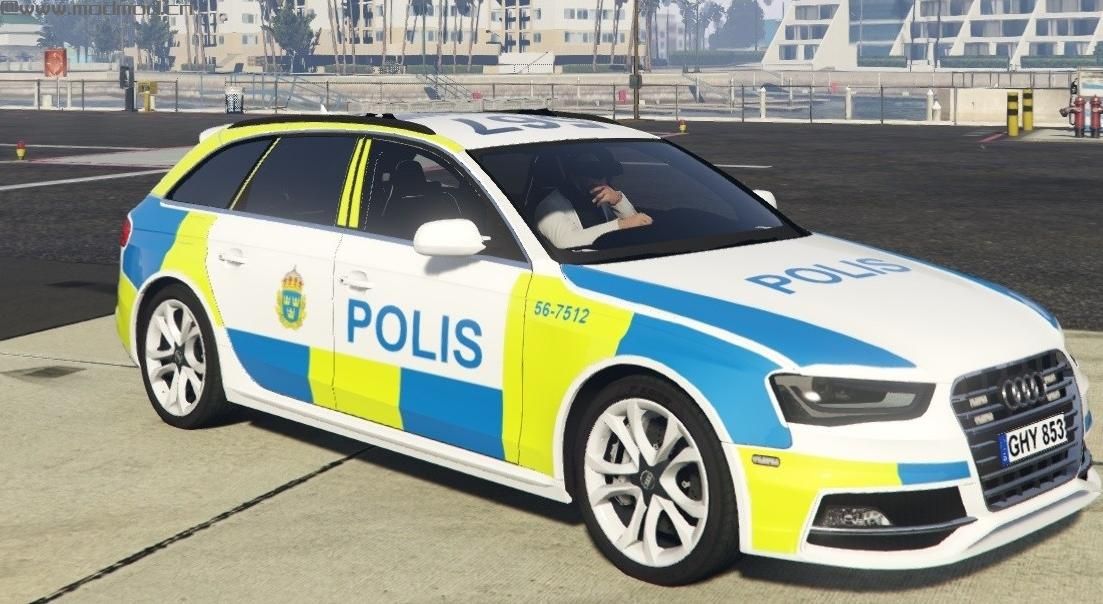 Swedish S4 Audi 2013 Police car 