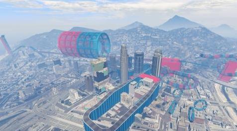 侠盗猎车手5「GTA5」Mod:  GTA Online Stunt Race Maps [Map Editor / Menyoo]