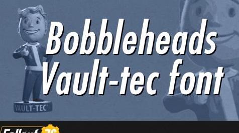 辐射76MOD Bobbleheads - Vault-tec font