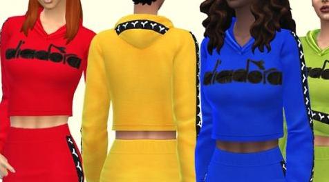 模拟人生4MOD Hoody Crop 运动衫