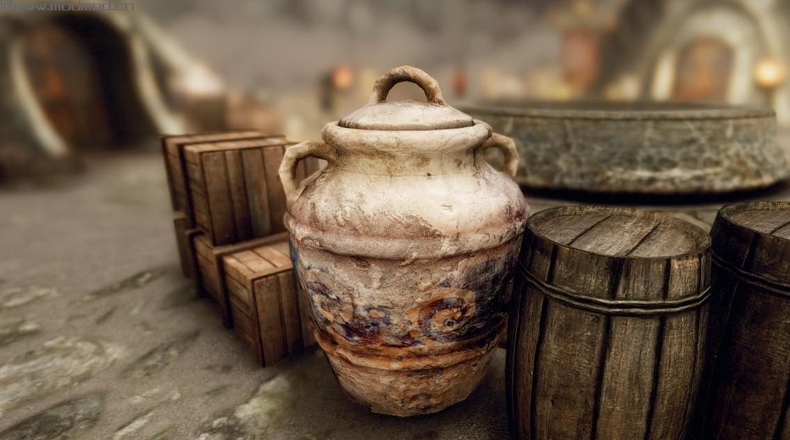 上古卷轴5：重置版MOD 高清逼真的黑暗精灵Urns SE
