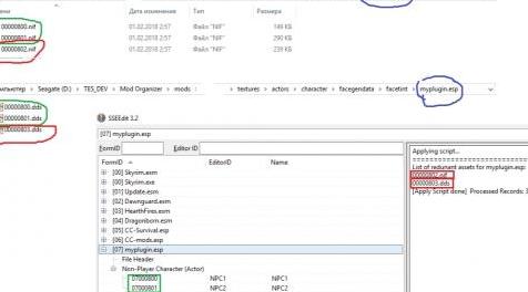上古卷轴5：重置版MOD xEdit脚本 - 冗余Facegen数据资产列表