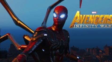 侠盗猎车手5「GTA5」Mod:  Iron Spider Infinity War [Fully Emissive Update]